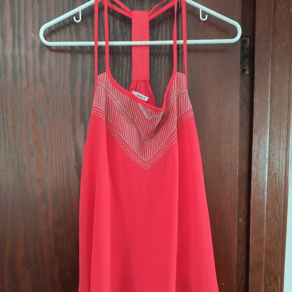 Strappy Bright Pink Tank Top